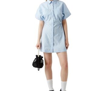 Abercrombie & Fitch Collared Shirt Dress with Cinched Waist Size XS